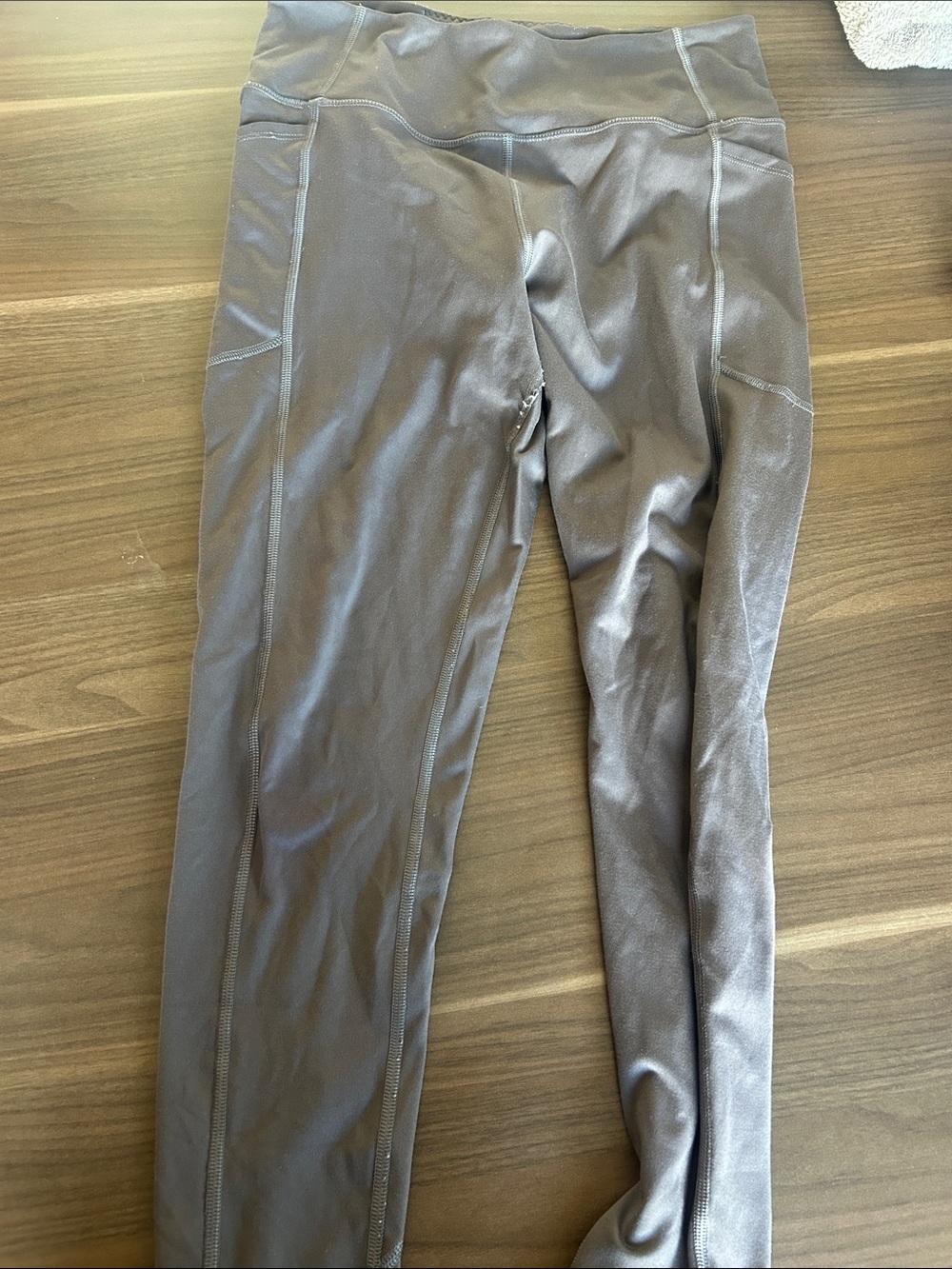 Victoria's Secret Purple High-Waist Leggings with Panel Stitching